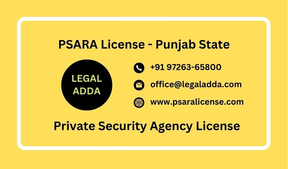 PSARA License Consultant in Punjab