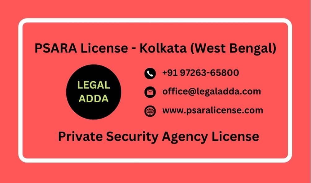 PSARA License in Kolkata West Bengal