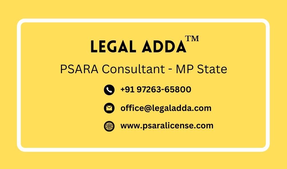 PSARA License in Madhya Pradesh MP