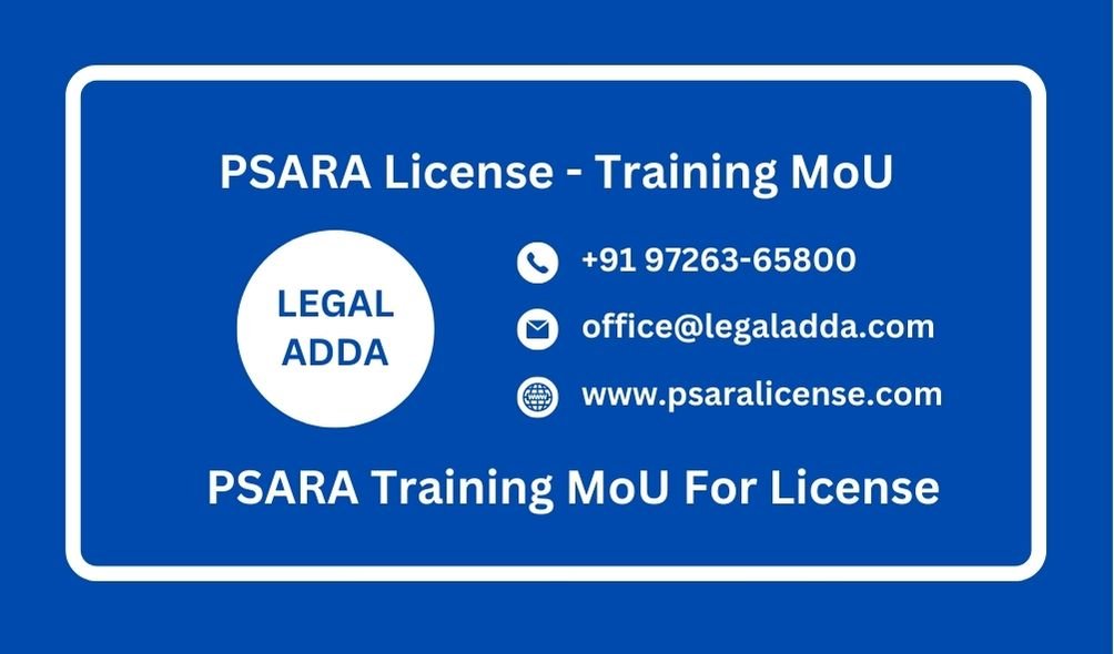 Training Institute MoU for PSARA Application